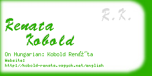 renata kobold business card